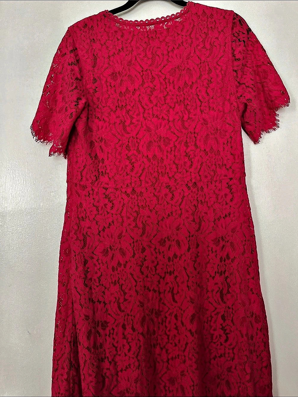 Issac Mizrahi Lace Dress in Pink Size Medium Like New